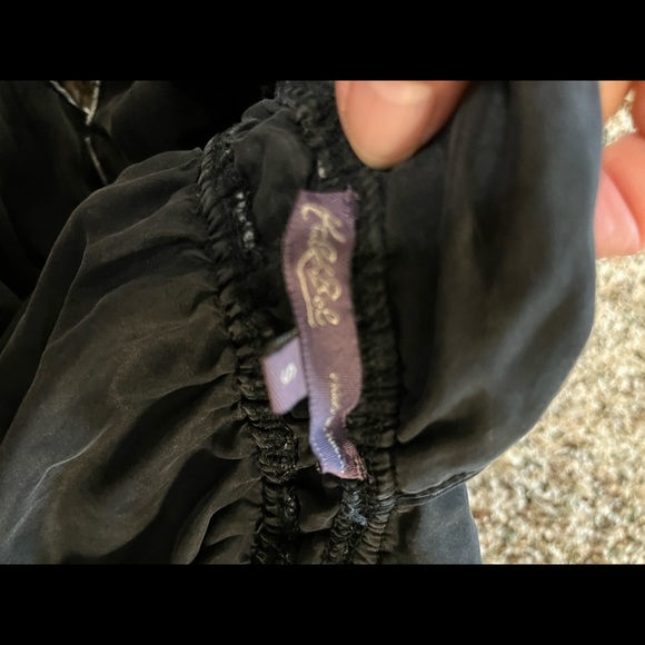 Hale Bob vintage burnt out velvet and silk halter top with beading size small - Picture 7 of 7